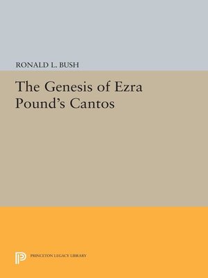 cover image of The Genesis of Ezra Pound's CANTOS